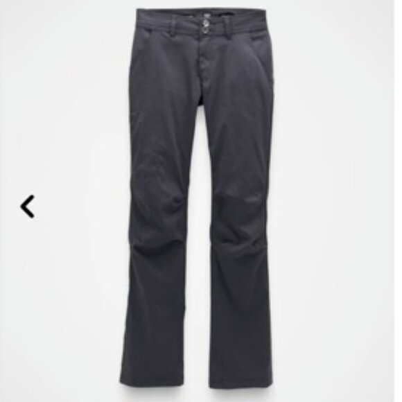PRANA Halle Convertible Coal Grey/Gray Roll-up Pants 12 SHORT - Picture 1 of 16